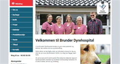 Desktop Screenshot of brunderdyrehospital.dk