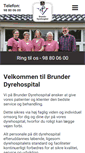 Mobile Screenshot of brunderdyrehospital.dk